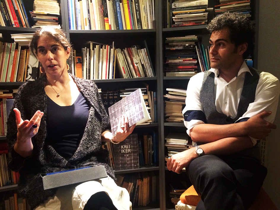 Patricia Lorenzoni i samtal med Khashayar Naderehvandi. Foto: Martin Welander